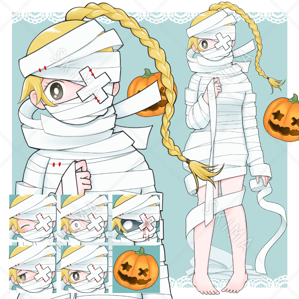 ハロウィン ミイラ キャラクター イラストのイラスト素材 - PIXTA