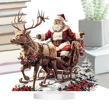 ソリに乗ったサンタクロースのイラスト商用OKの無料イラスト素材サイト ツカッテ