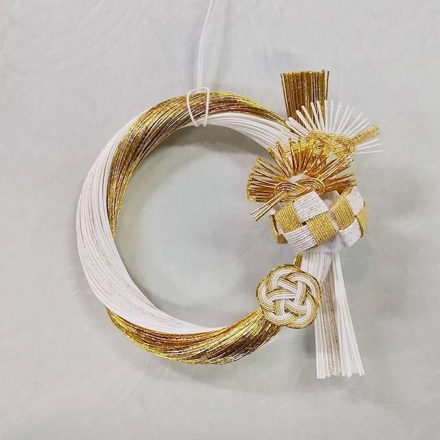 お正月飾り 水引リース 小 Color：ナチュラル W22×L33cm
