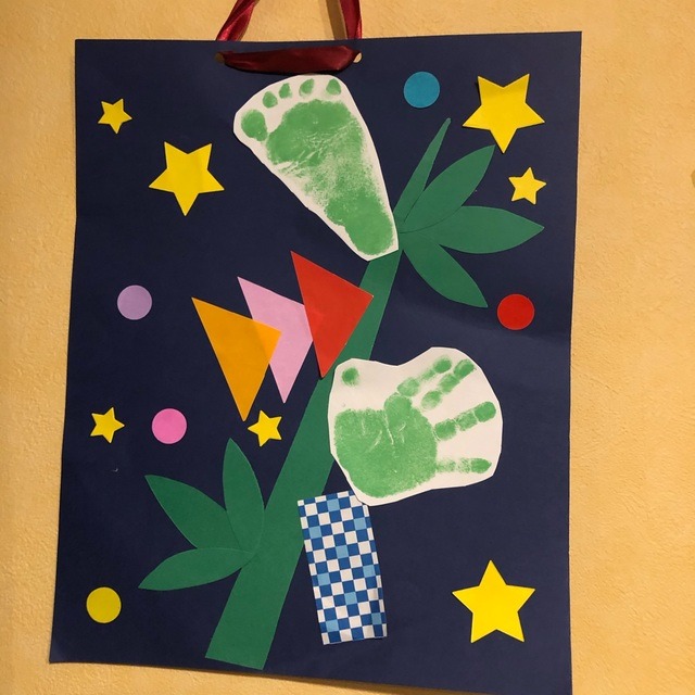 製作 七夕飾り藤枝市認可さくらんぼ保育園