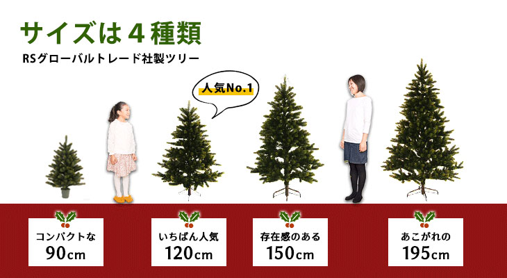 クリスマスツリー高さ180cm ホワイト 失敗しない！クリスマスツリー「サイズの選び方」とサイズ別