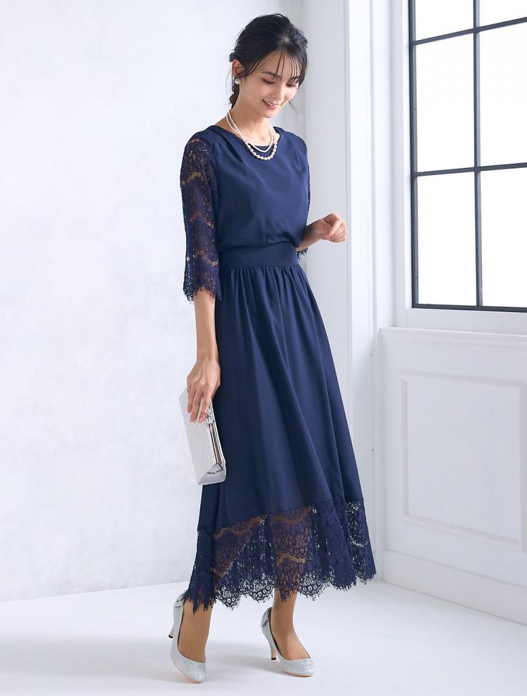 結婚式で一番の人気カラー！ネイビードレスのおしゃれコーデ10選