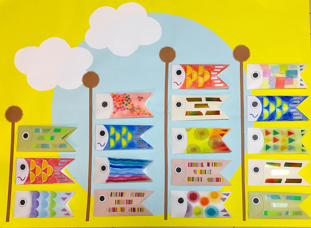 簡単 🎏こいのぼりの作り方🎏 切って貼るだけ✨ How to make carp-shaped streamers