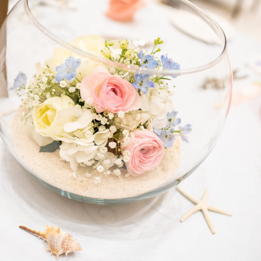 テーブル装花 ウェディング オーダー商品 フラワーアレンジメント オーダーメイド ゲストテーブル装花結婚式