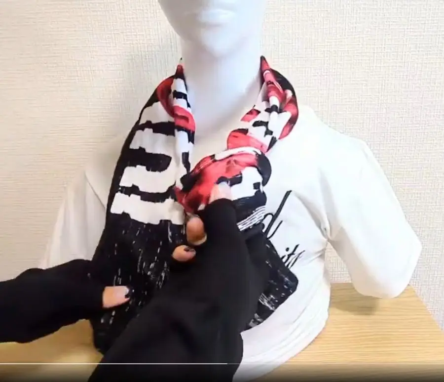 タオルの巻き方: 大工さん流スッキリスタイル