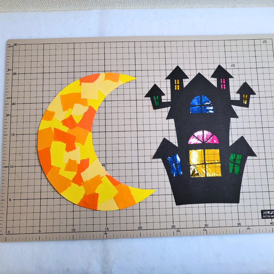 ハロウィン壁面製作 お城TikTok