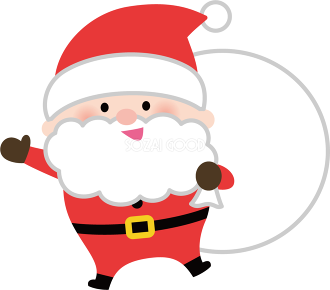 クリスマスプレゼントを配るサンタさんのかわいいイラスト227577596- イメージマート