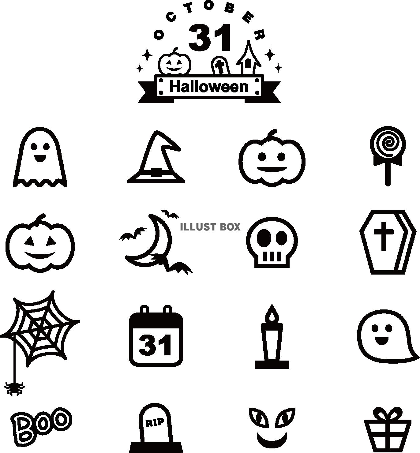 ハロウィンアイコン イラスト素材4006431- フォトライブラリ