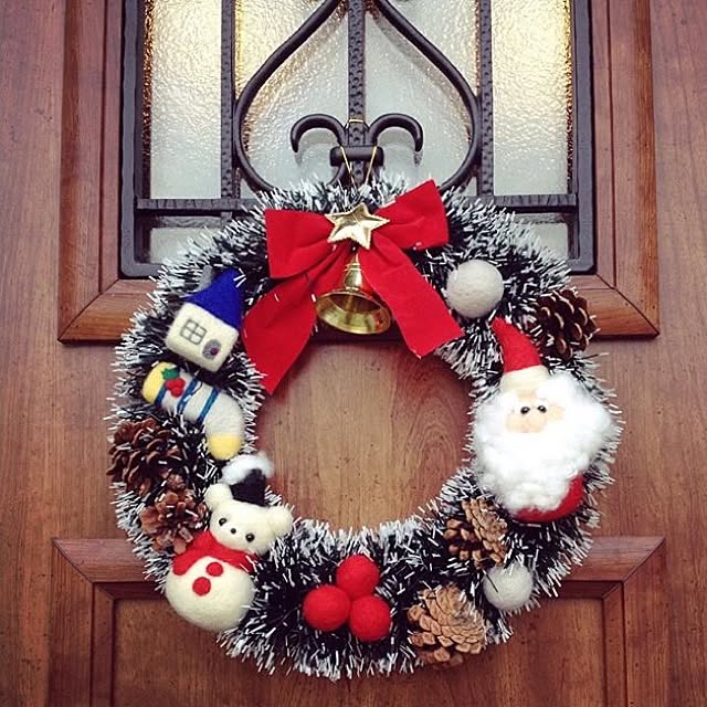 ダイソーの500円リースが凄かった！2色購入。 : elie's house DIY100均リメイカーエリィの暮らし＆レシピブログ