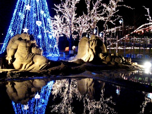 終了あやめ池ウィンターイルミネーション ＠鳥取東郷湖羽合臨海公園ベストレート保証 公式 岡山ひるぜん貸別荘ピーターパン雪あかり＆クリスマスコテージ