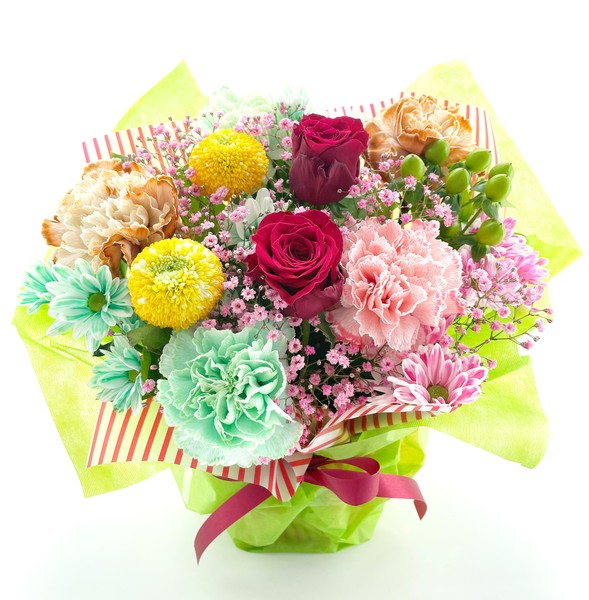 エステサロンリニューアルオープンへ さりげなく胡蝶蘭を用いた上品な祝い花法人様向けのおしゃれな祝い花