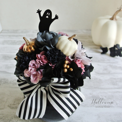 2019ハロウィンアレンジ - レンタルフラワー.com＜アートフラワー：造花＞アレンジメント・花装飾：レンタルフラワーのご案内