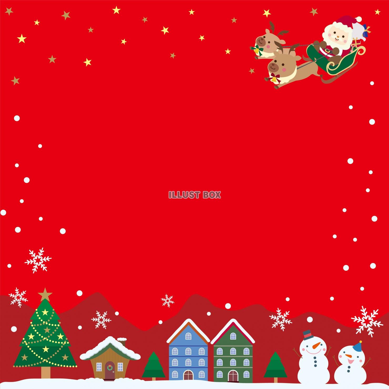 かわいいクリスマスのフレームイラスト.楽しいクリスマスツリーとリース。小さな音符フレーム 飾り枠 Decome