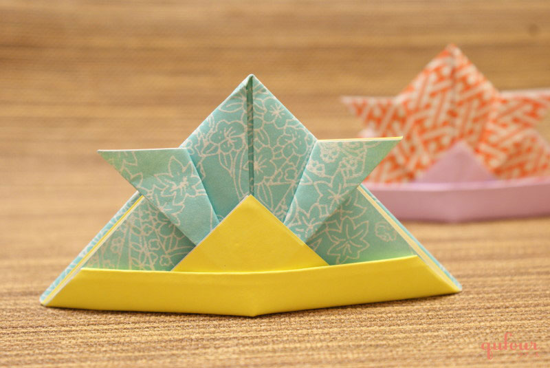 100円均一で簡単布兜の作り方