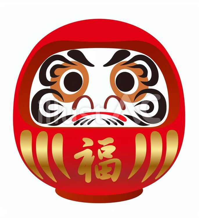 だるまのイラストの簡単な描き方！手書きでかわいい縁起物の絵を描こう！ぴのとお絵描き