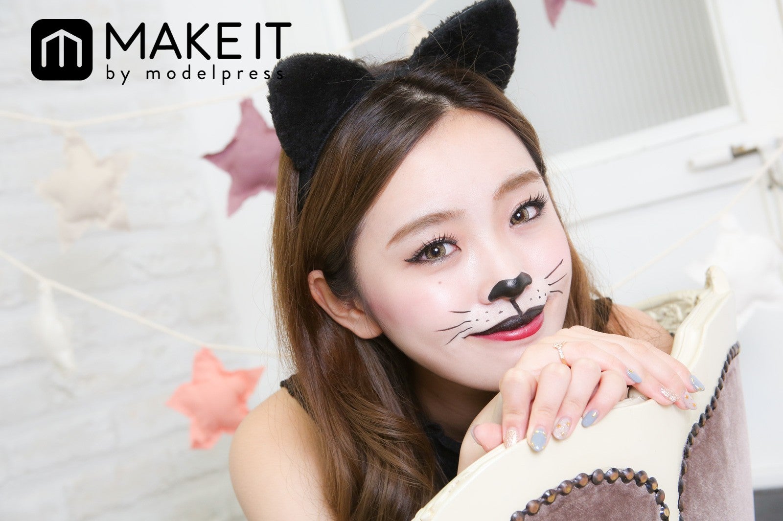 親子でカンタン！アイライナー1本でできちゃう♪お手軽ハロウィンメイクikumama