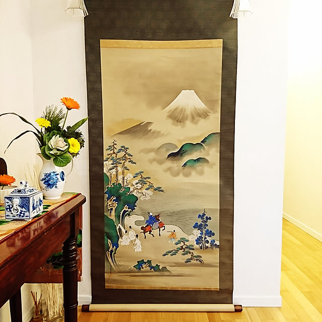 序の舞 上村 松園 掛け軸 お正月 おもてなし 和風 着物 序の舞 上村 松園 掛け軸