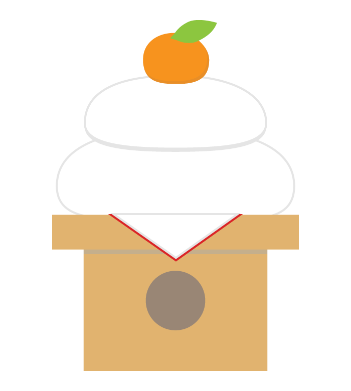 お正月にお供えする鏡餅 かがみもち のイラスト素材商用可能な無料 フリー のイラスト素材ならストックマテリアル