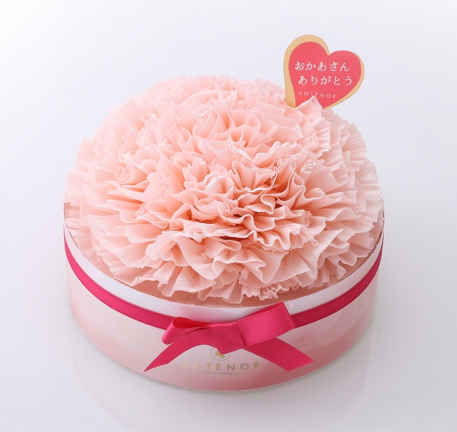 母の日カーネーションケーキ風プリザーブドフラワーアレンジメントFleur de Pomme