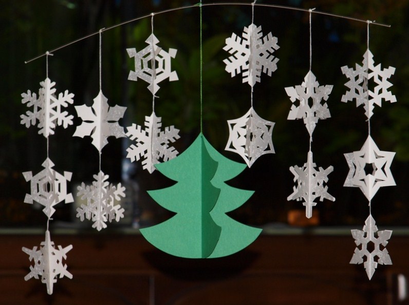 クリスマスモビール製作キット保育12月壁面雪だるまツリーブーツ