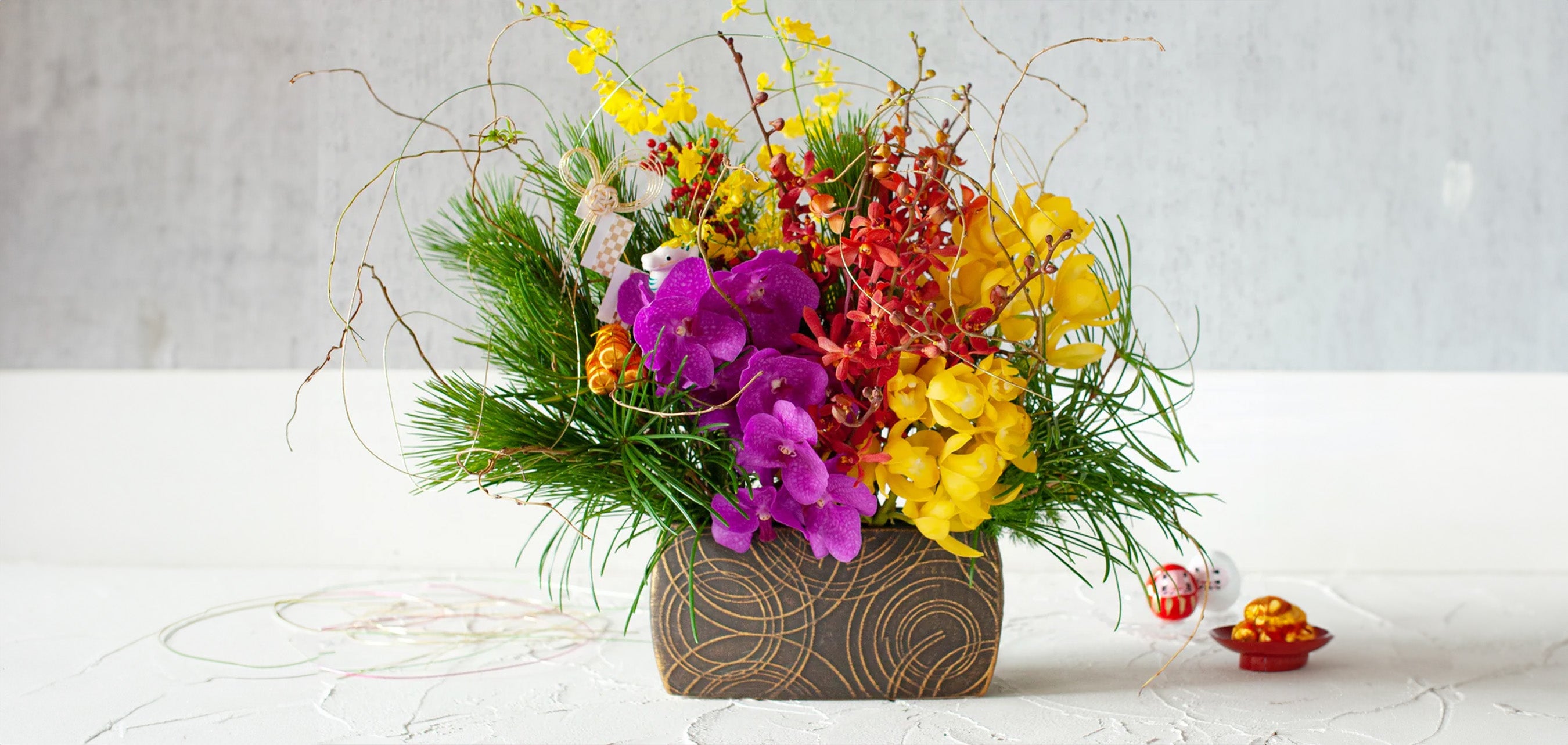 お正月花ご予約受付開始沖縄の花屋さん フルール Fleurガーデンデザイン・フラワーアレンジメント