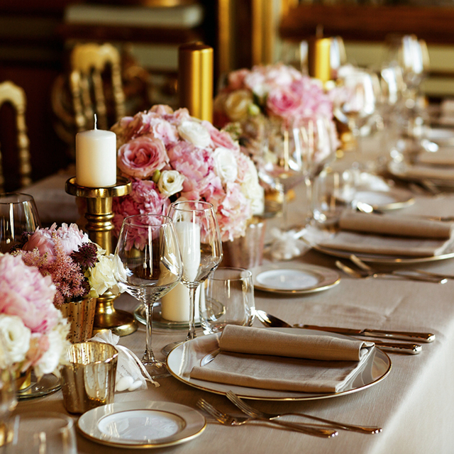トレンド感たっぷり！結婚式のテーブルコーディネート実例