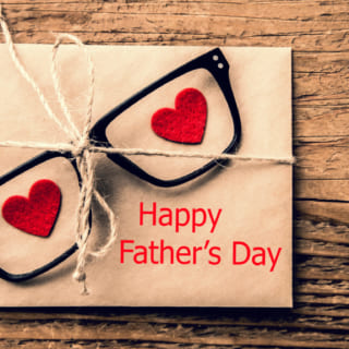 英語の筆記体を使った父の日のカード の無料メッセージカードテンプレート 13757 - デザインAC