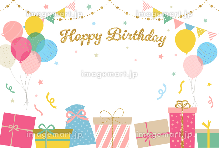 誕生日カード バースデーケーキの無料誕生日カードテンプレート 1345 - デザインAC