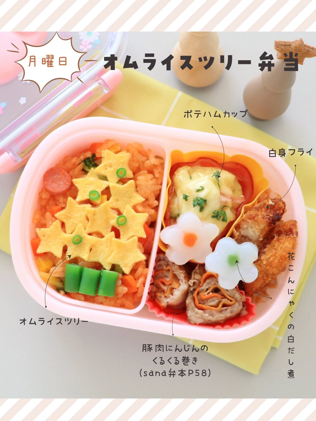 リースからひょっこりはん！ベイマックスでクリスマス弁当