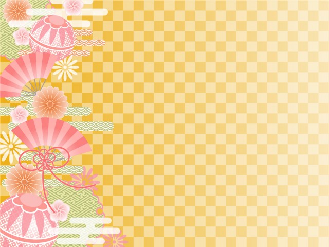 年賀・正月の和風シーンに最適な手書き和柄の背景シームレスパターンベクター素材_金・赤の配色模様・波276061114- イメージマート