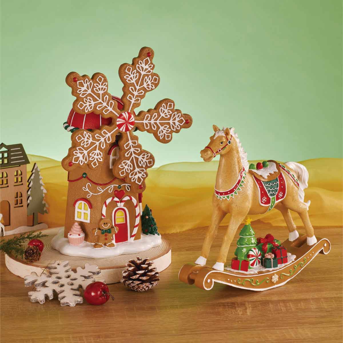 クリスマスツリー おしゃれ 卓上 飾り 北欧 ミニ ピンク 金 小 置物 オブジェ アンティーク風 24cm – Woburn Abbey