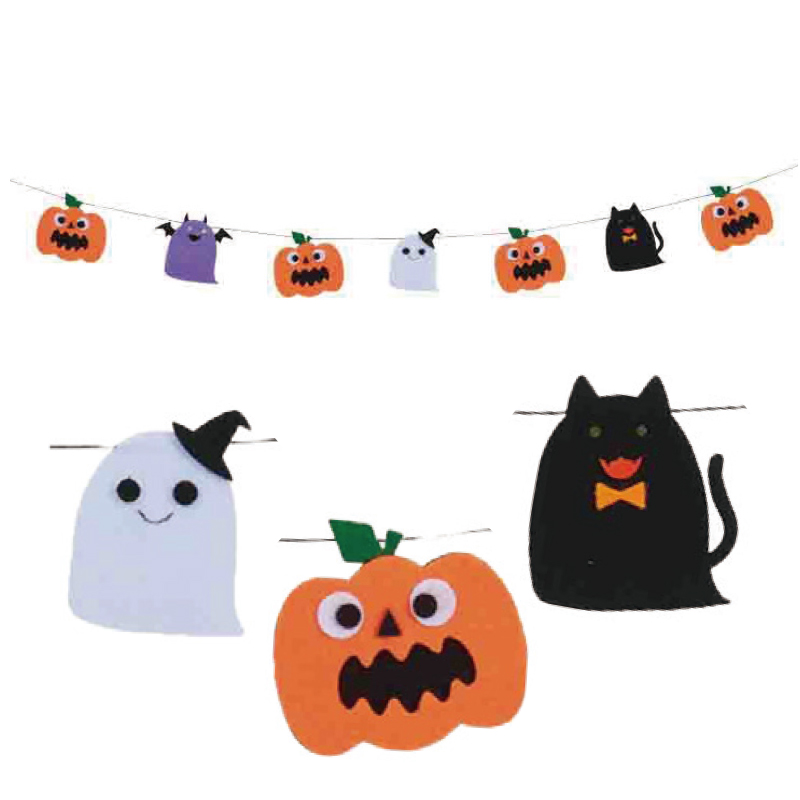 1セット限り・お得ハロウィン ガーランド フェルトマスコットコウモリ 8点セット ガーランド ちいさなうさぎ 通販14644282Creema クリーマ