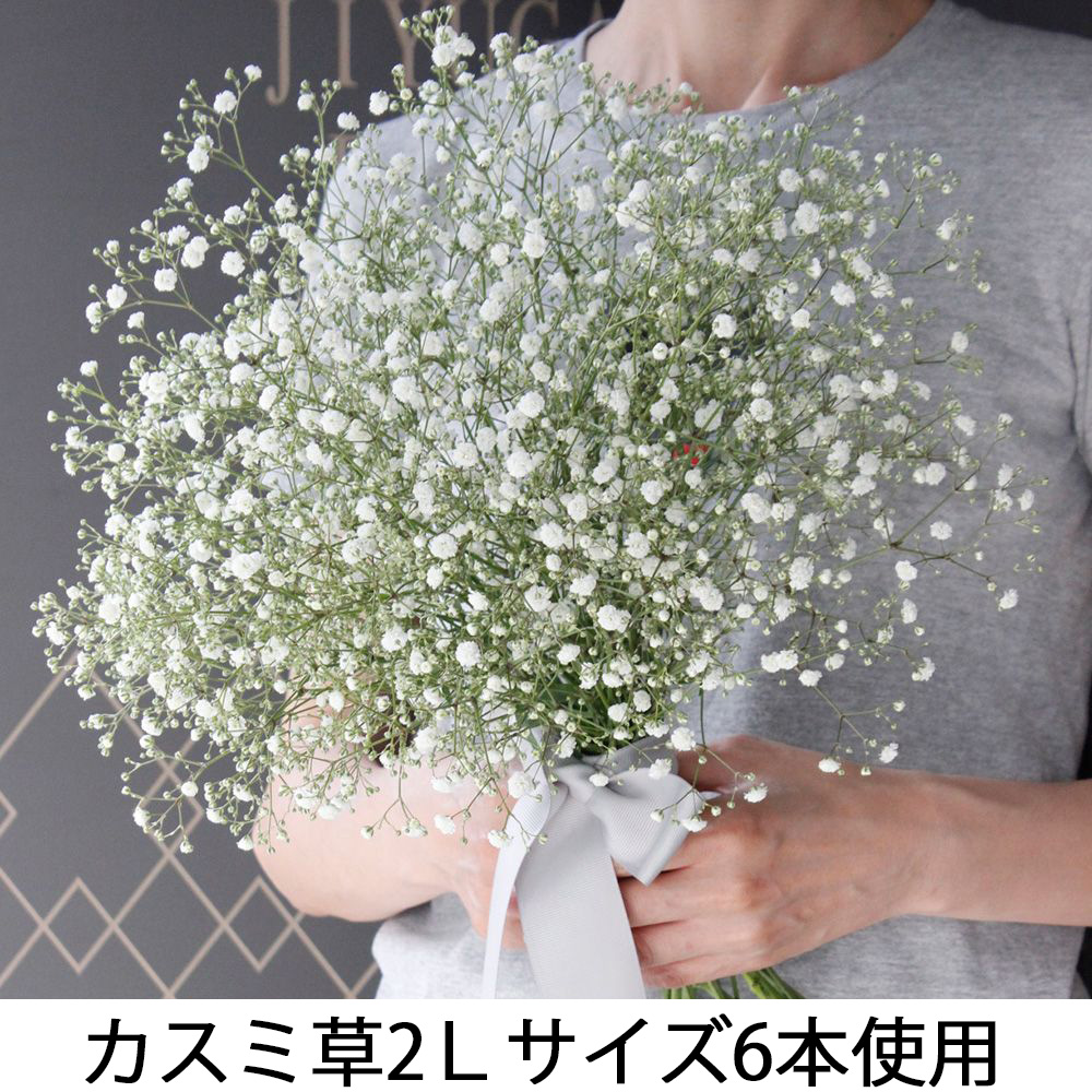 EC限定 生花 かすみ草ブーケM -ピンク- – karendo online shop