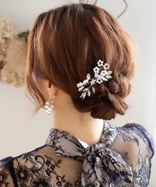 ヘアアクセサリー 編み下ろし 成人式 結婚式 卒業式 七五三 ハーフアップ パール ヘアアクセサリー 髪韓国Yahoo!フリマ 旧PayPayフリマ