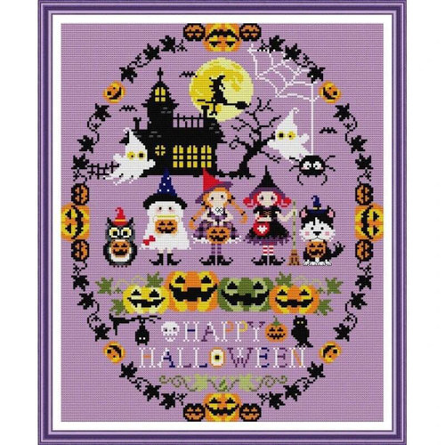 オリムパス 刺繍キット クロスステッチ ハロウィンリース 7471 通販手芸の店 もりお