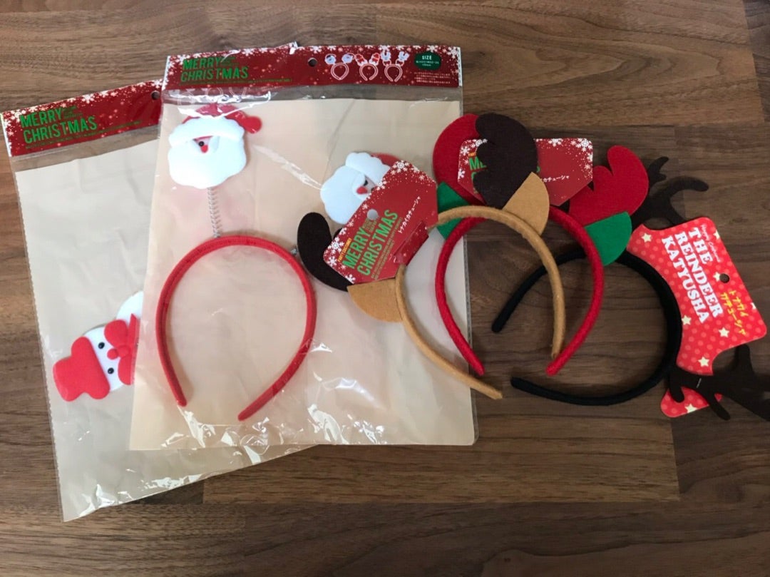 ダイソー トナカイ カチューシャ 新品 ラメ セット 手袋 クリスマス サンタ - メルカリ
