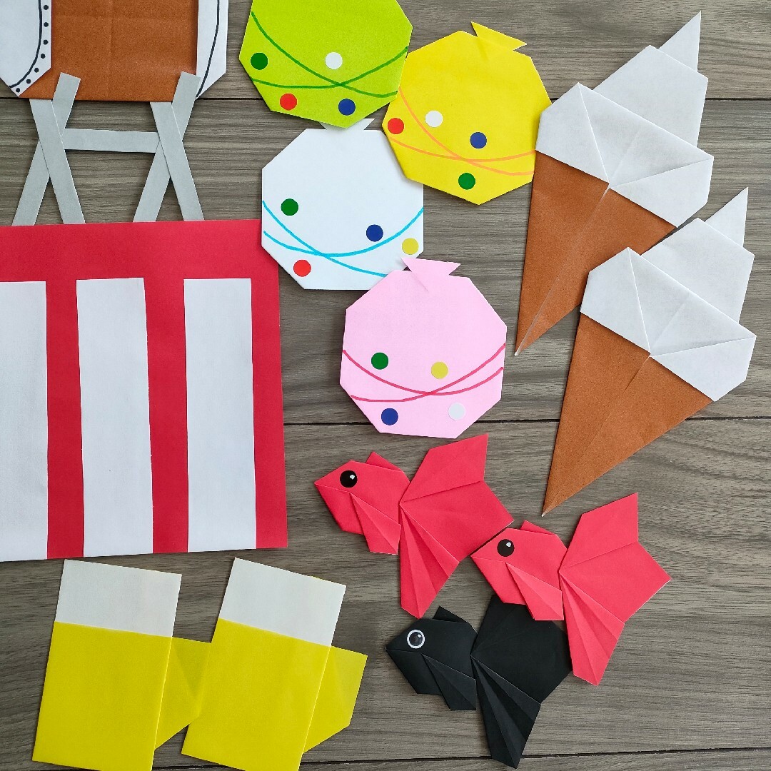 夏の壁面 折り紙 高齢者施設TikTok