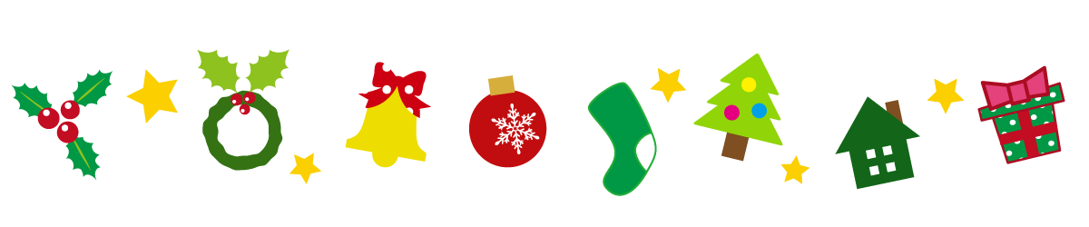 クリスマスデザインのラインフレームイラストです。飾りフレームにオススメ園だより、おたよりで使えるかわいいイラストの無料素材集 イラストだより