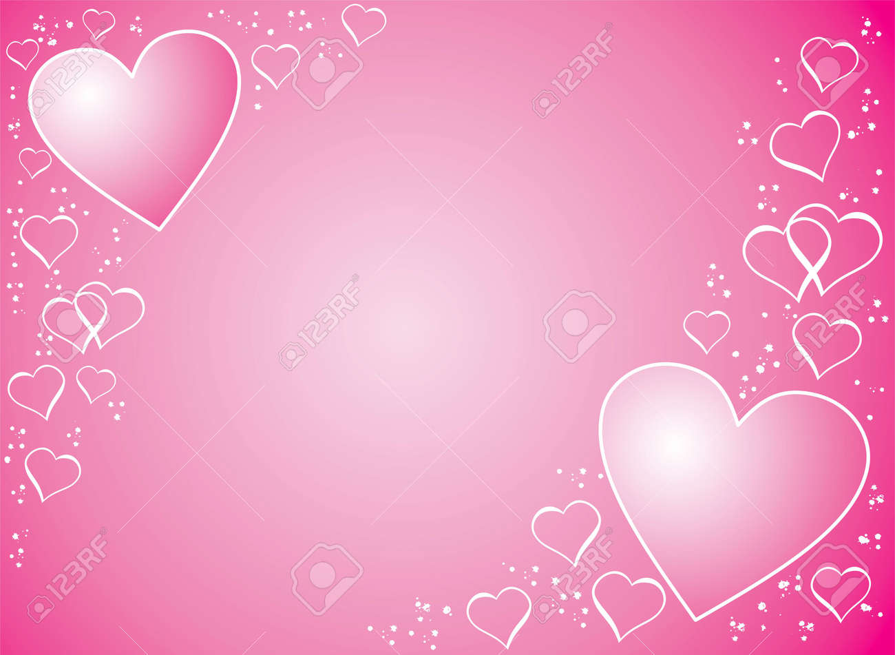 バレンタインのフレーム・背景素材、溶けたチョコレートといろいろな形のチョコレートとピンクのストライプ239177984- イメージマート