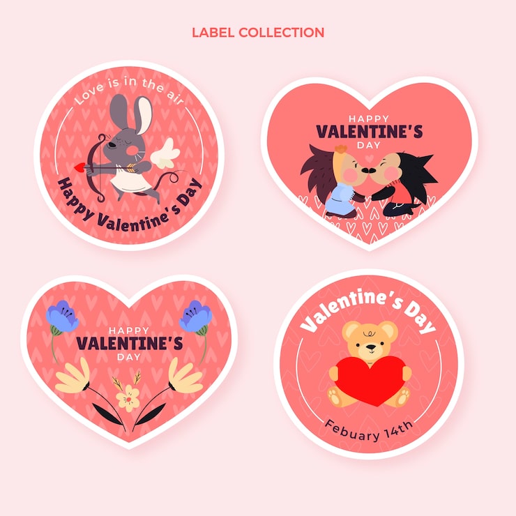 バレンタイン３ パンダシールイラスト - No: 22374421無料イラスト・フリー素材なら「イラストAC」