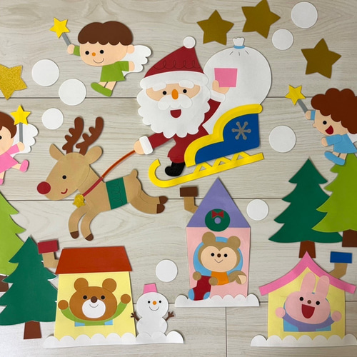 壁面 飾り クリスマス 保育 壁面・製作・おりがみ12月の保育アイデア 保育士ワーカ