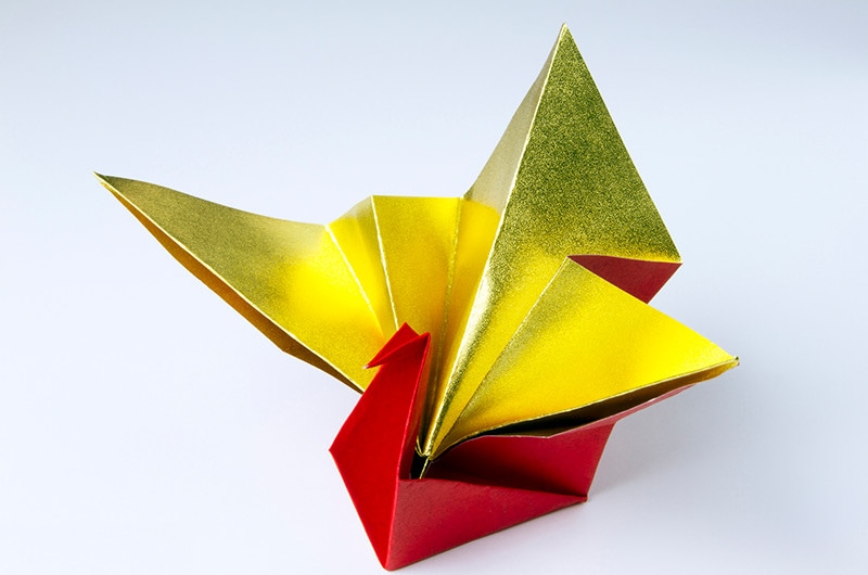 お正月の折り紙 幼児・小学生用 無料ダウンロード学習プリント.com