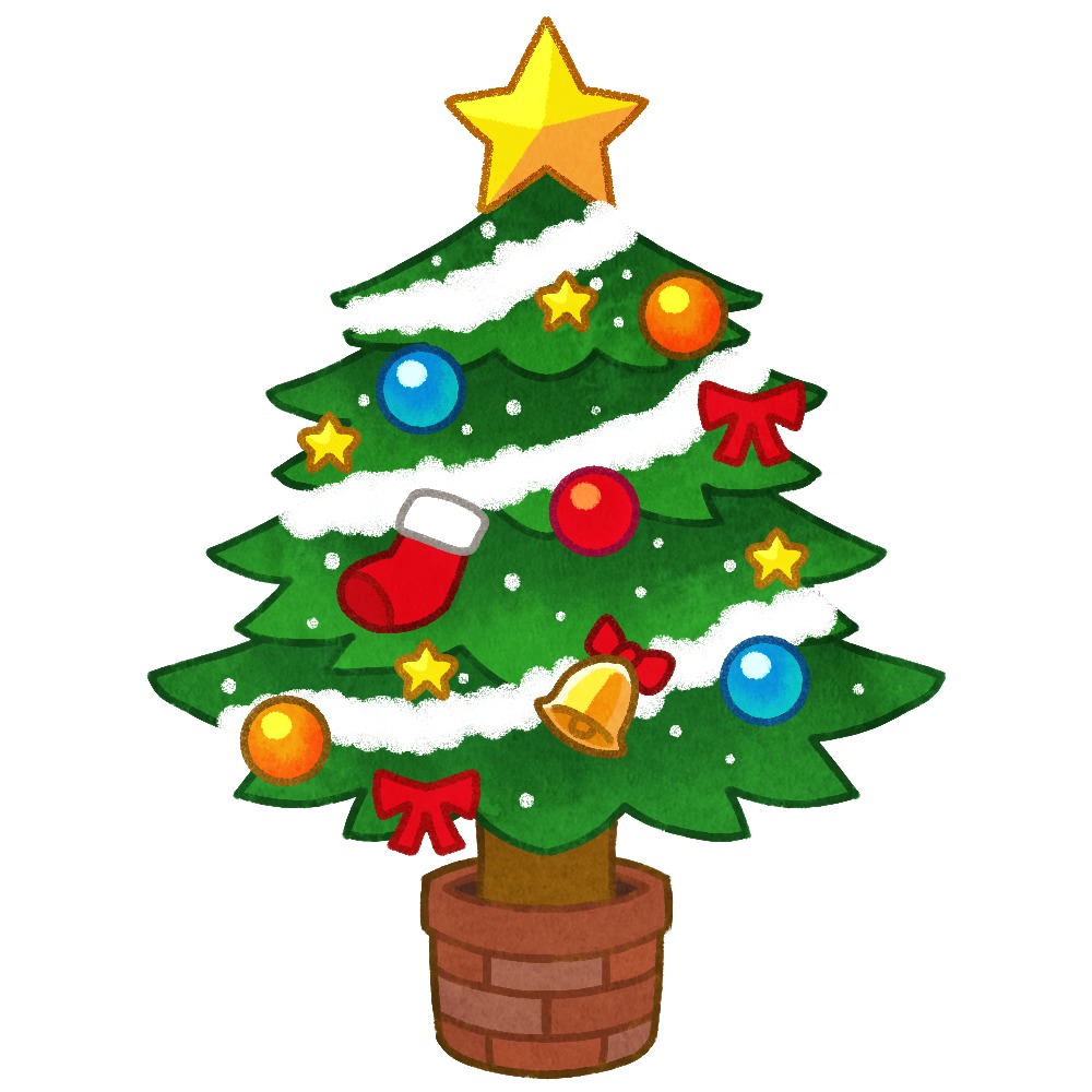 クリスマスのイラスト素材セット：イラスト無料