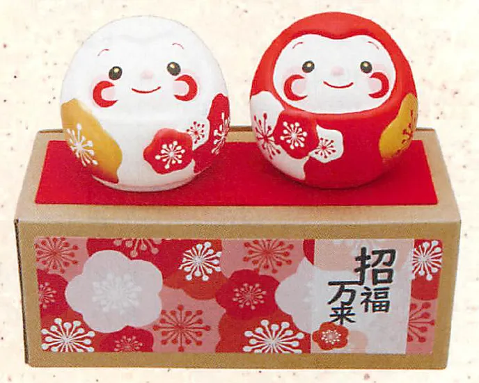 招福万来・千客万来招き猫カッティングステッカー 中