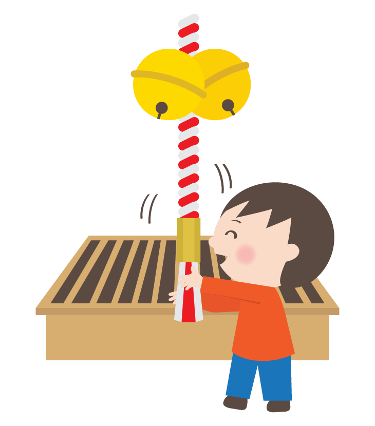 初詣イラストなら、小学校・幼稚園向け・保育園向けのかわいい無料イラストお試しフリー素材 カット がいっぱいの安心サイトへどうぞ