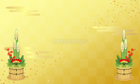 正月 和柄 背景・壁紙素材イラスト