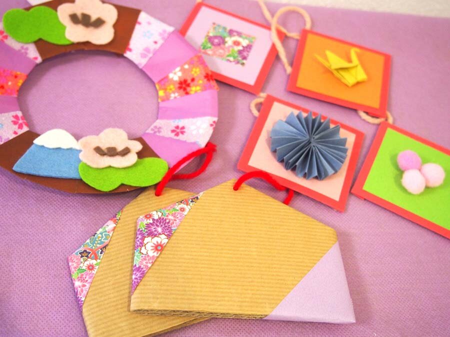 正月 簡単折り紙謹賀新年 門松🎍作り方How to make paper Kadomatsu 설날新年元旦梅扇子Craft折り紙おりがみorigami折纸