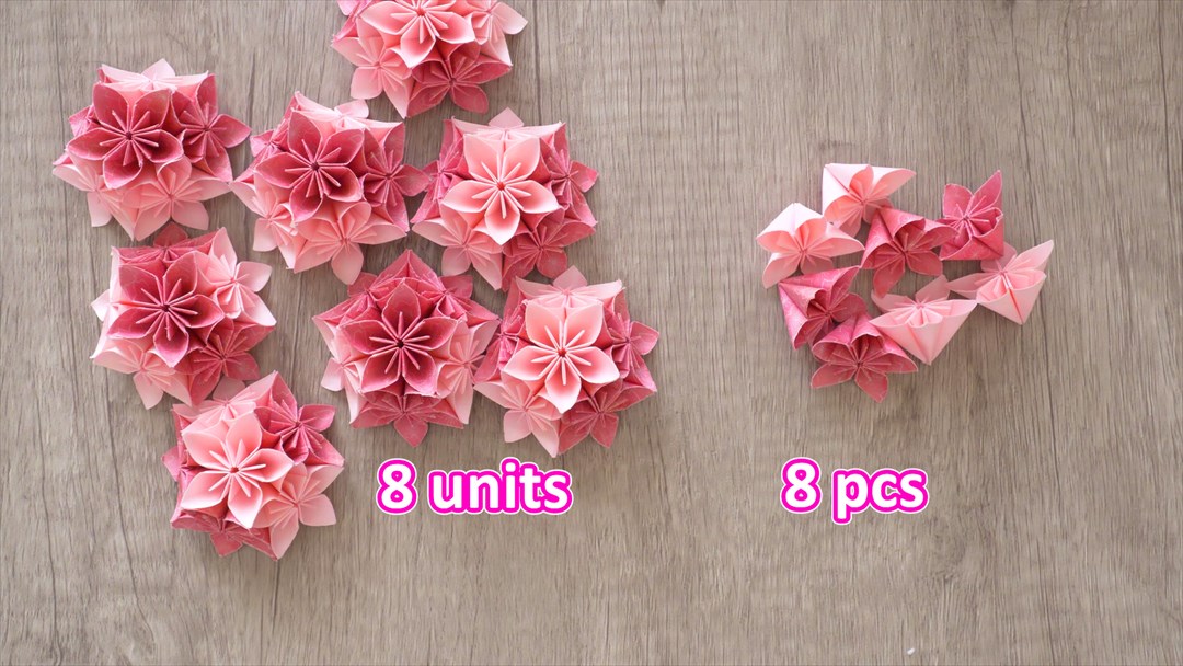 折り紙 桜 立体・1枚 の作り方折り方☆少し難しい豪華な花に挑戦！│子供と楽しむ折り紙・工作