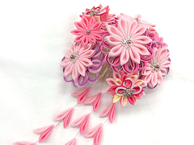 髪飾り 成人式 卒業式 6点セット 「ブロンズ×ゴールド カスミソウと水引」 水引き Uピン 振袖用髪飾り お花髪飾り 結婚式 前撮り 後撮り 着物メール便不可 ＜H＞ ヘアアクセサリー京都きもの町 卒業式髪飾り 結婚式髪飾り 成人式髪飾り 蝶々簪 ダリア 水引 金箔