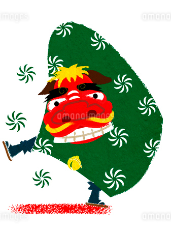 獅子舞：イラスト無料